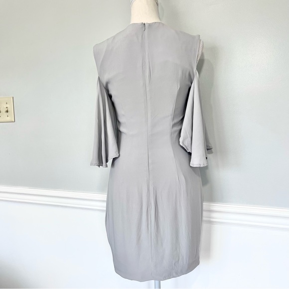 Keepsake Believer Cold Shoulder Mini Dress in Pale Gray XS - Picture 5 of 16